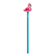 Load image into Gallery viewer, Flamingo Eraser Topper Pencil
