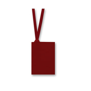 Red Gift Tag with ribbon