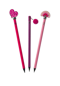 Tinc 3 Pack Topper Pencils - Pink