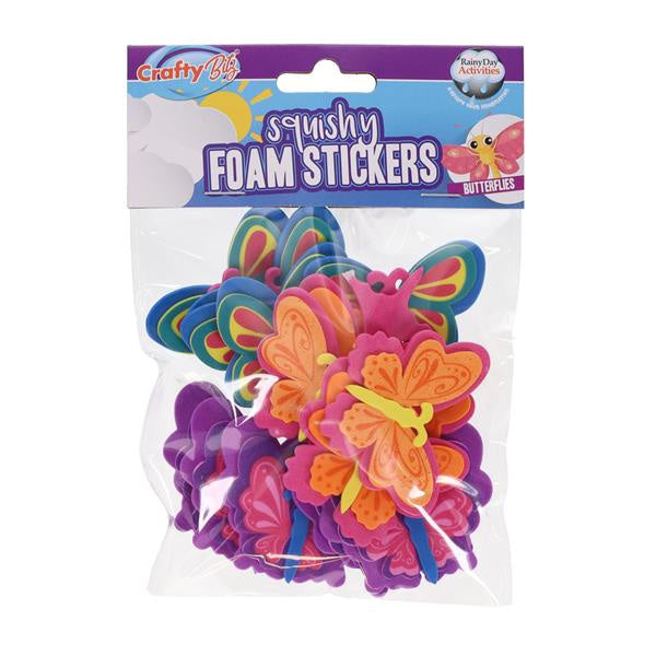 Crafty Bitz Squishy Foam Butterfly Stickers