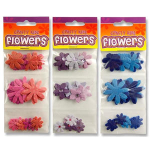 Crafty Kidz Felt Flowers 9 Asst.