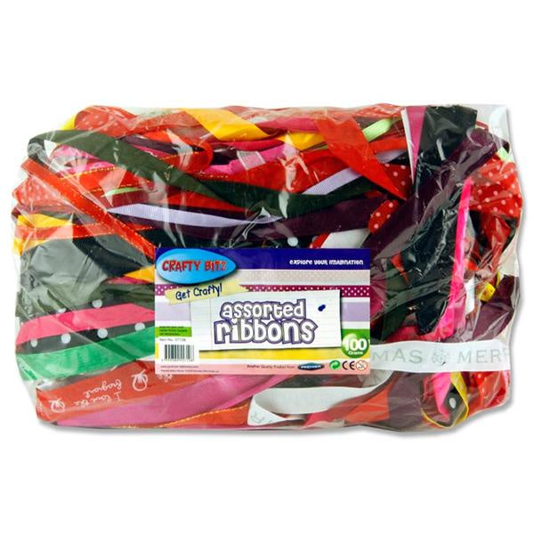 Crafty Bitz 100g Bag Asst Ribbon