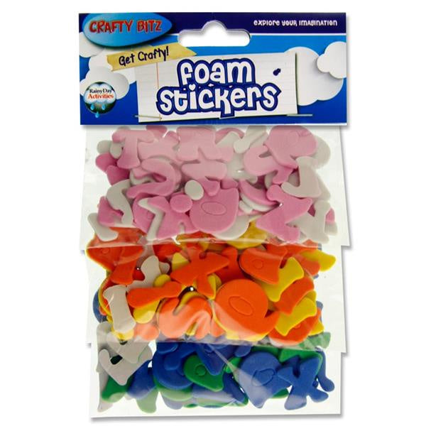 Crafty Bitz Letter Foam Stickers PK 125