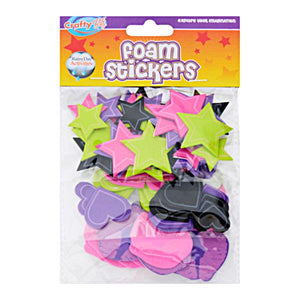 Crafty Bitz Foam Stickers Heart Shape 3 Asst.