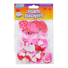 Load image into Gallery viewer, Crafty Bitz Foam Stickers Heart Shape 3 Asst.
