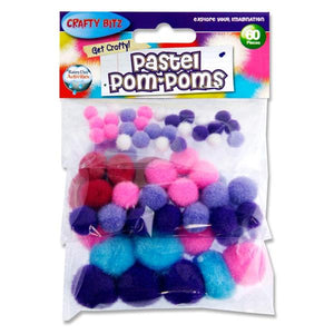Crafty Bitz Pastel Pom Poms