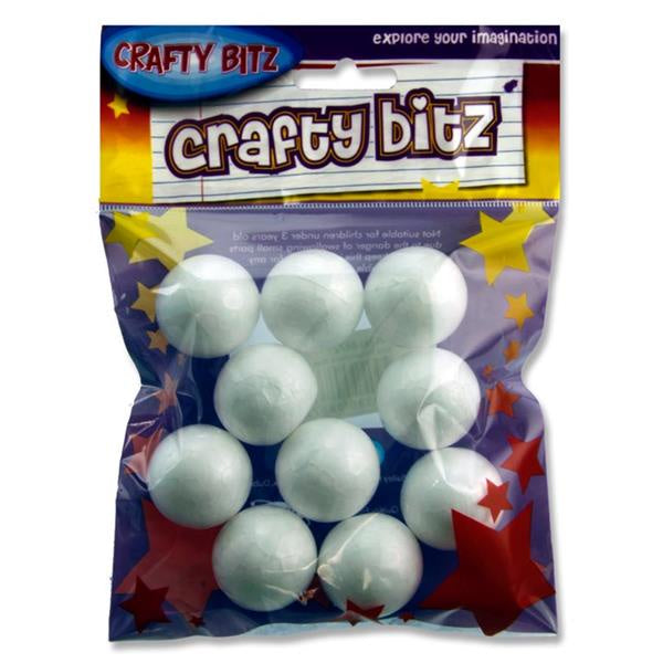 Crafty Bitz Polystyrene Balls 30mm