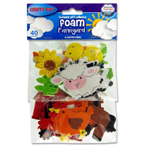 Crafty Bitz PKT 40 Foam Farmyard Stickers