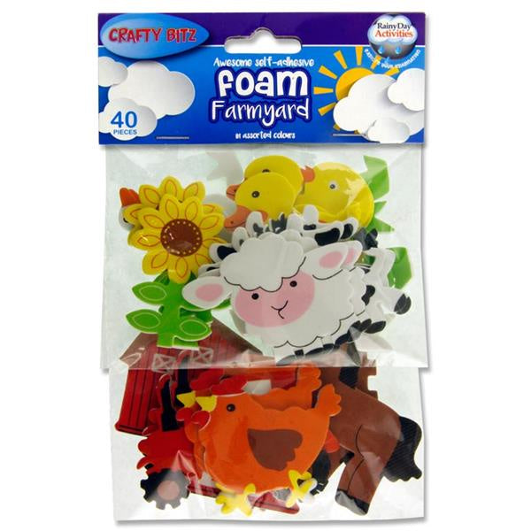 Crafty Bitz PKT 40 Foam Farmyard Stickers