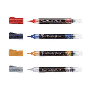 Dual Metallic Brush Pens