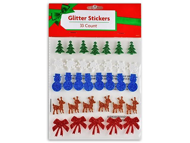 Christmas Foam Glitter Stickers