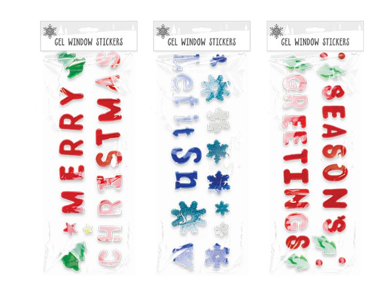 Christmas Large Gel Window Stickers