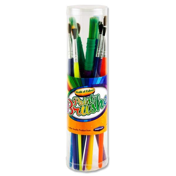 World of Colour Tube Of 11 Asst Paint Brushes