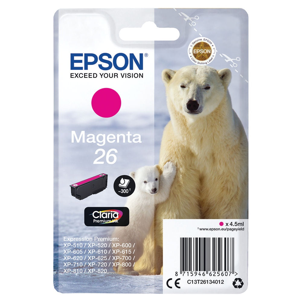 Epson 26 Magenta Ink Cartridge
