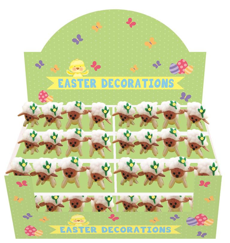 Easter Lamb Decorations 4 Pack