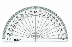 Helix 10cm Protractor 180