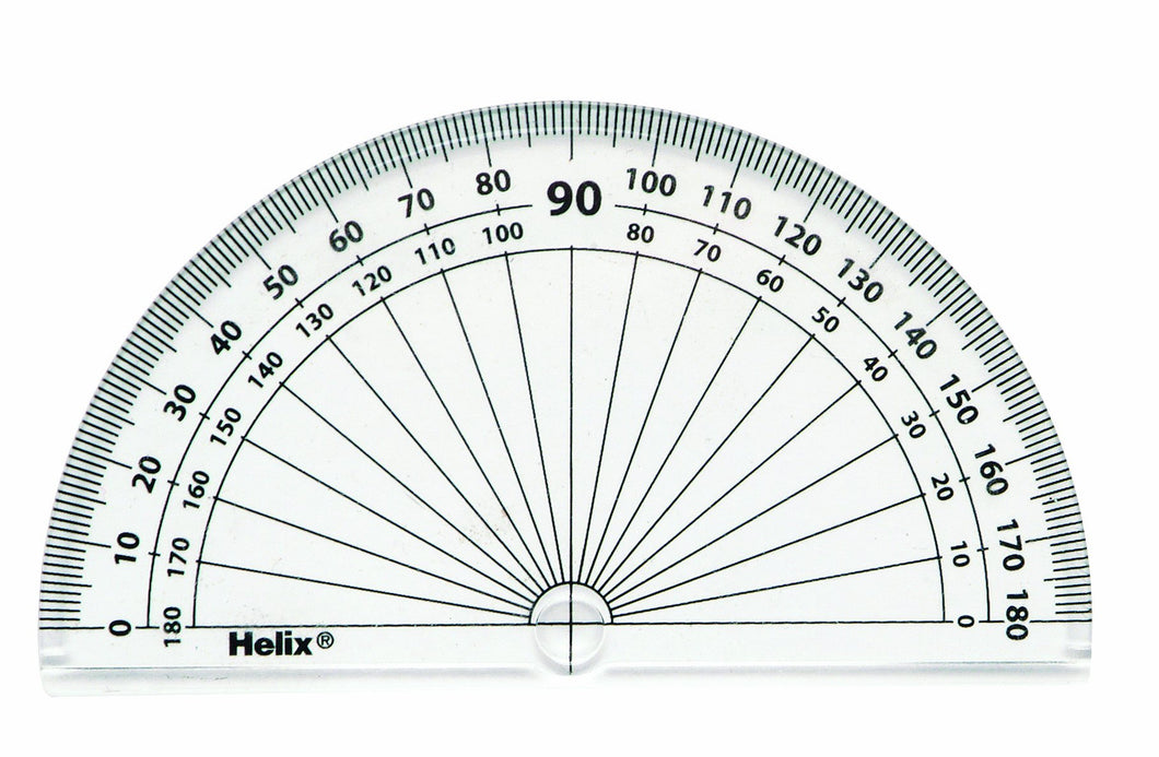 Helix 10cm Protractor 180