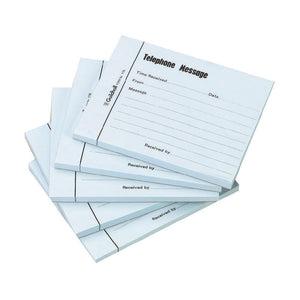 Guildhall Telephone Message Pad 100lf Blue