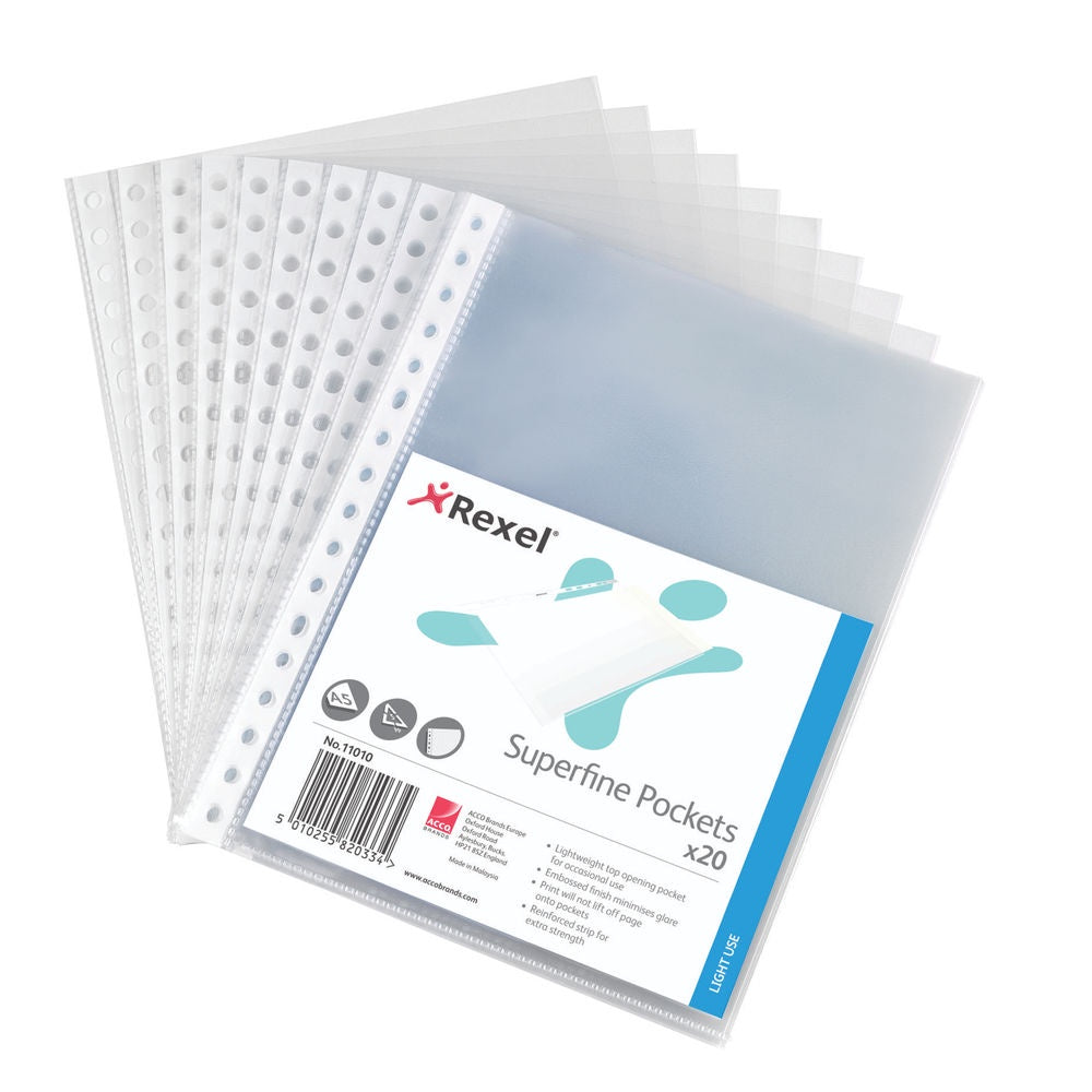 Rexel Pocket A5 Superfine (Pack of 20)
