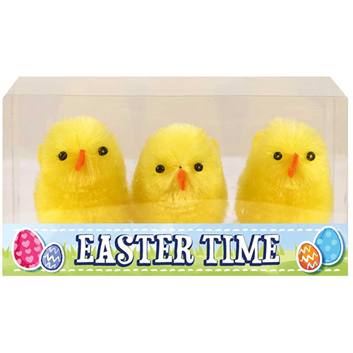Easter Chicks Yellow 6cm Pk3