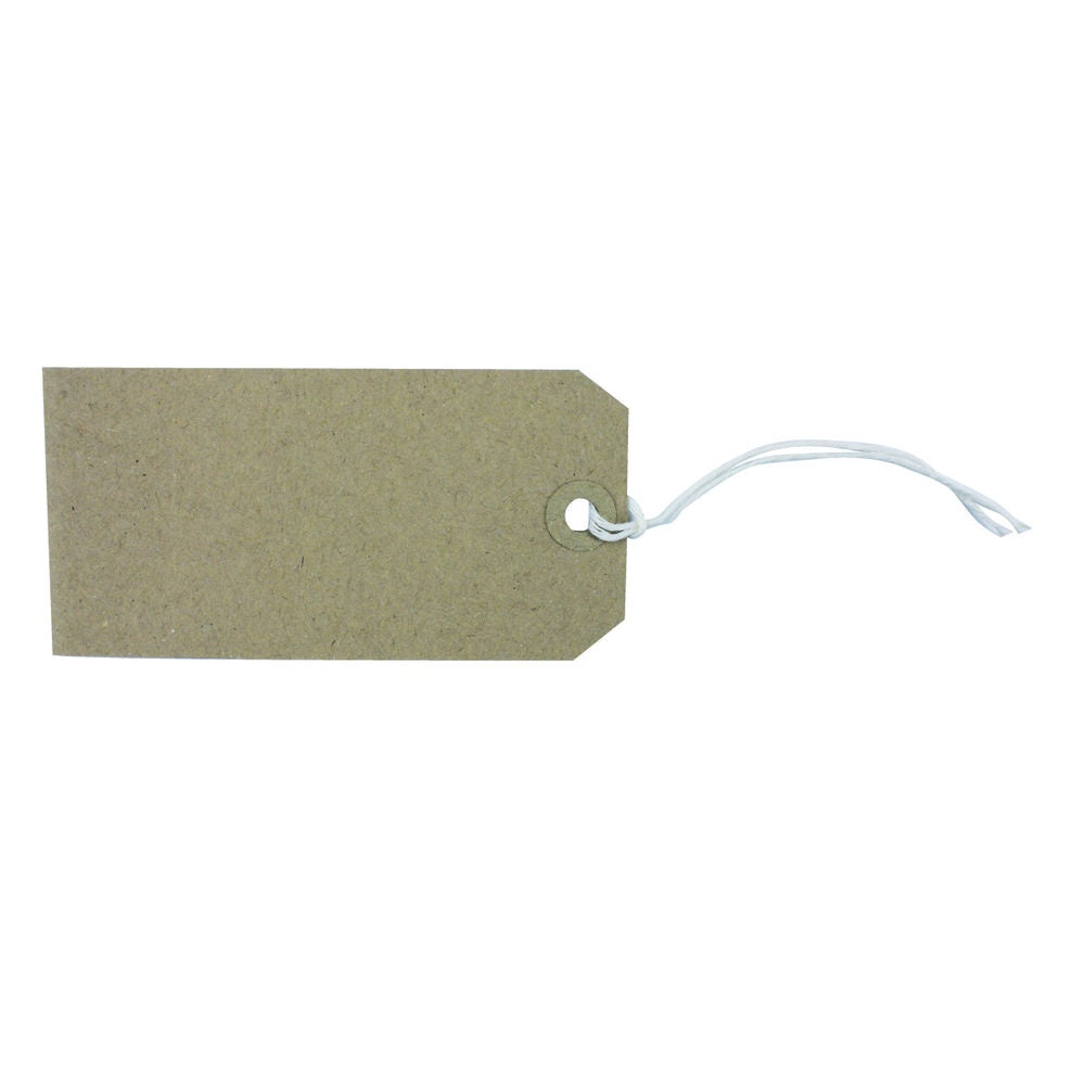 Tie on strung Tag Buff pk 10