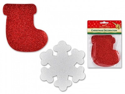 Christmas Foam Glittery Cut-outs