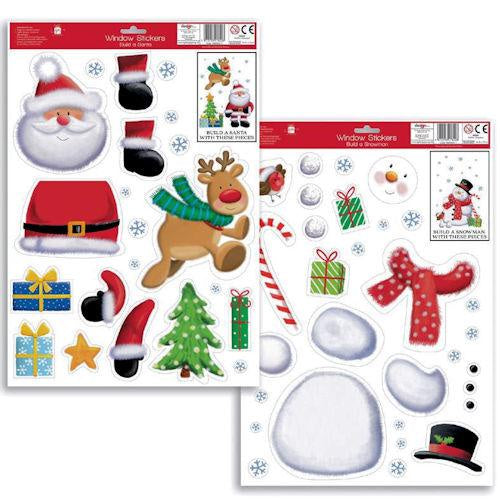 Christmas Build your own Window Stickers