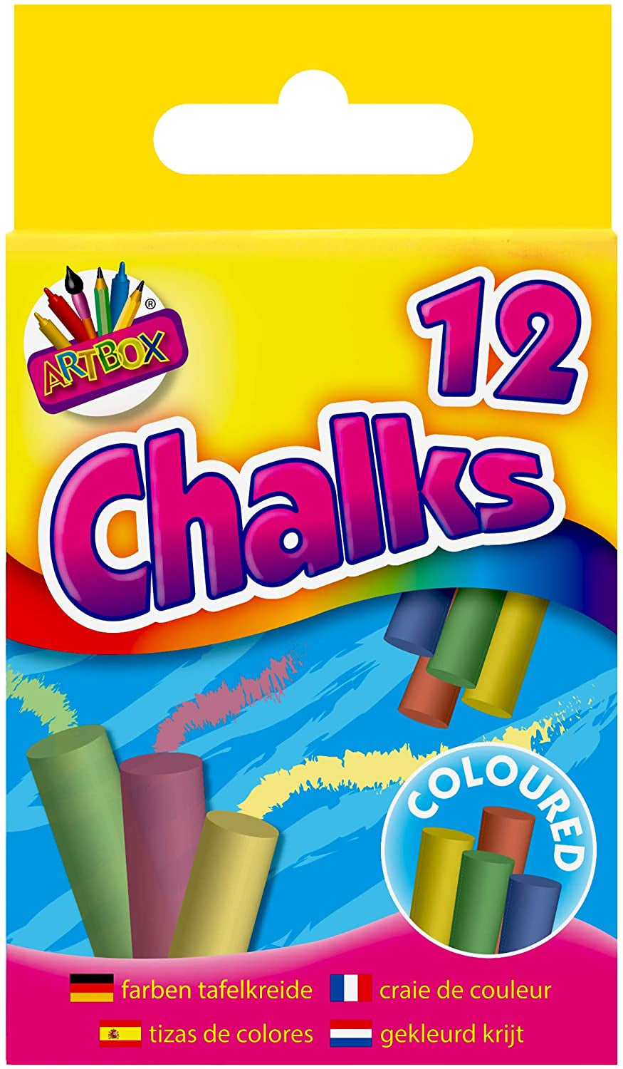 12pcs Coloured Chalk