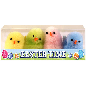 Easter Chicks Multicolour Pk4