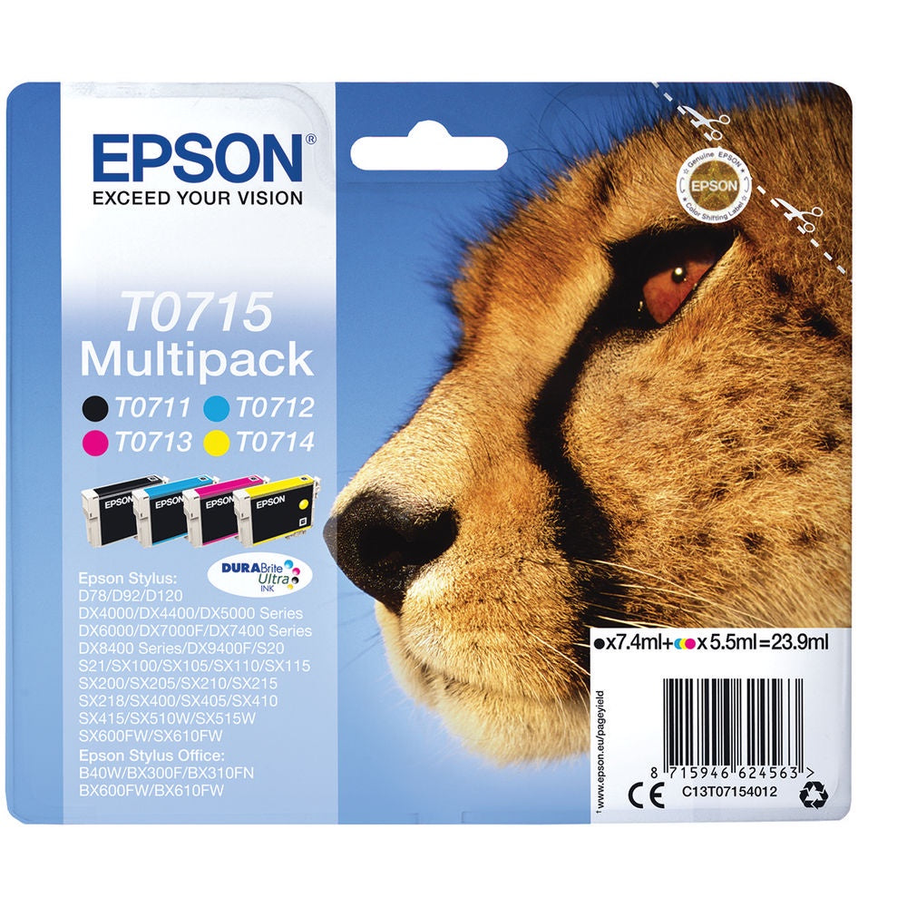 Epson T0715 KCMY Cartridge Value Pack