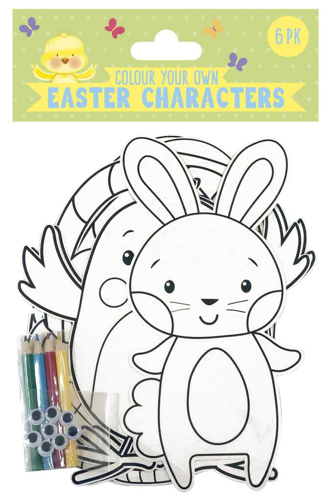 Colour your own Easter Shapes