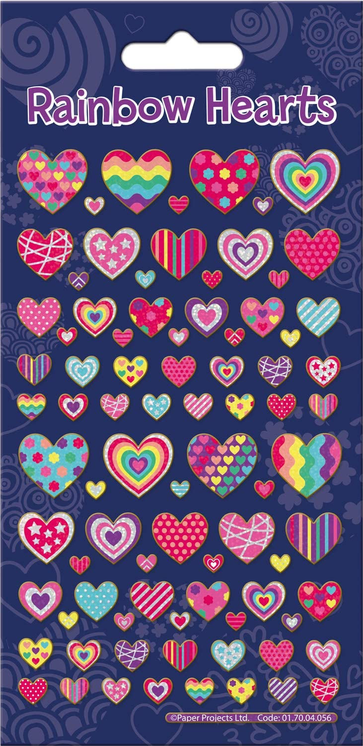 Rainbow Heart Stickers