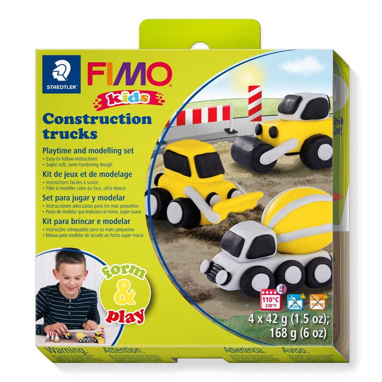 Fimo Kids Form and Play set - Construction Trucks – Corsham Stationery