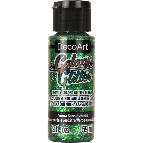 Deco Art Galaxy - Purpurina Multicolor En Frasco De 59ml, Base Transparente, No Tóxica, Lavable Con Agua Y Jabón