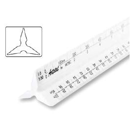 Triangular Scale Ruler 12"