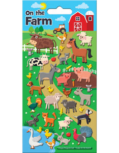 On the Farm Puffy Stickers