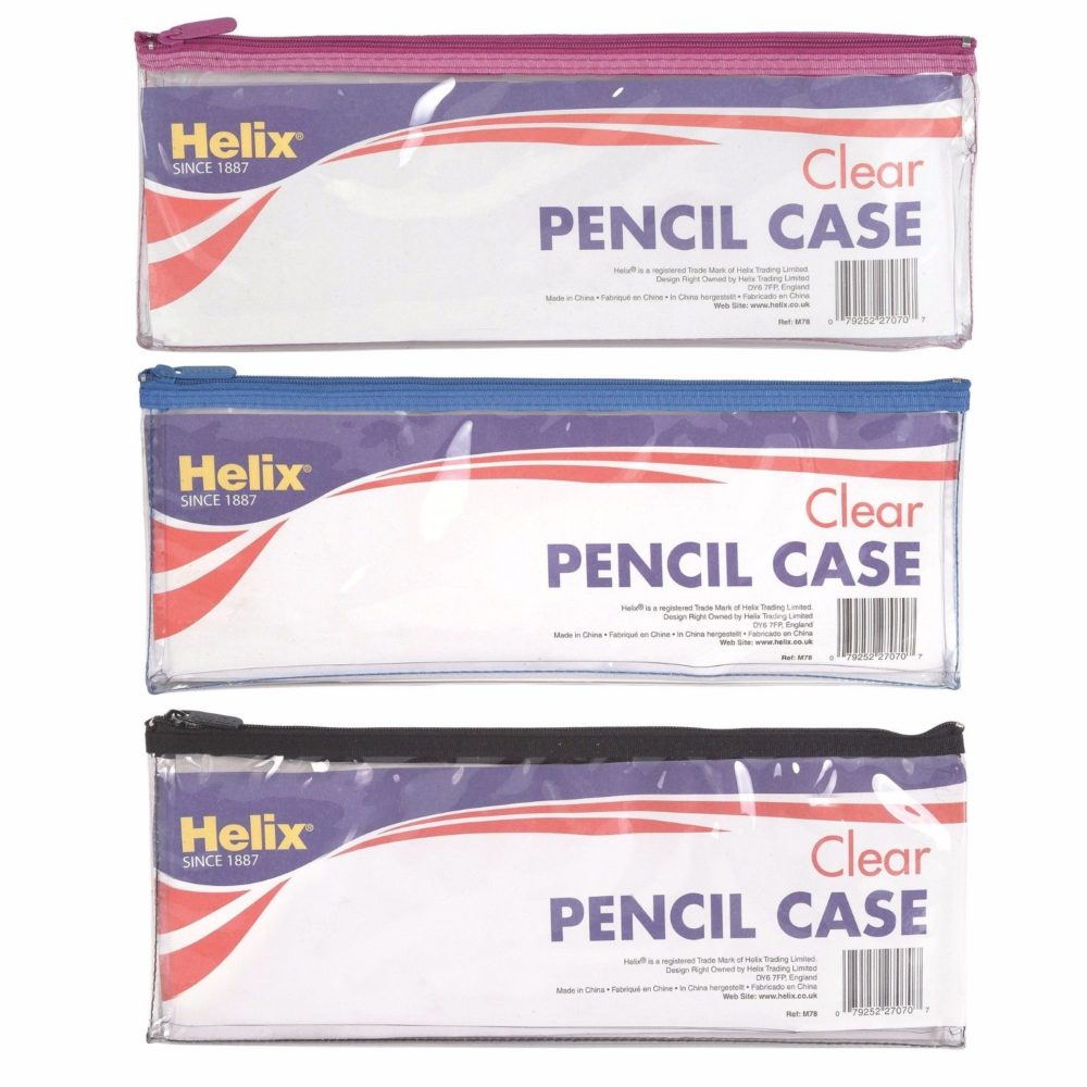 Helix Clear Pencil Case 13