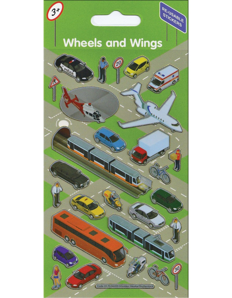 Wheels and Wings Stickers